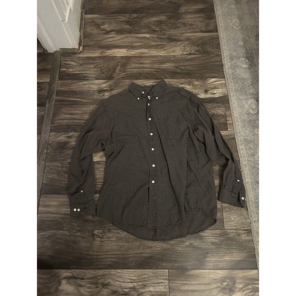 Brooks Brothers 346 Shirt Mens Large Soft‎ Flannel Check Pocket Lightweight 455 - Picture 1 of 4